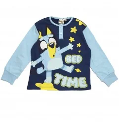 Παιδική Πυτζάμα για Αγόρι Bluey "Bed Time" 100% Βαμβάκι Σε Κουτί Δώρου – Μπλε / Γαλάζιο (HY20143BLUE) - Χειμωνιάτικες / εποχι...