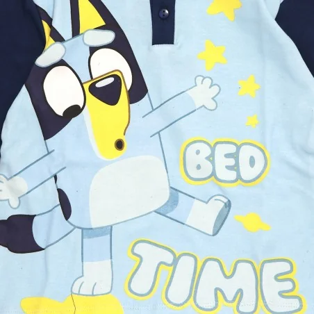 Παιδική Πιτζάμα για Αγόρι Bluey "Bed Time" 100% Βαμβάκι Σε Κουτί Δώρου – Σκούρο Μπλε / Γαλάζιο (HY20143NAVY)