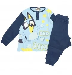 Παιδική Πυτζάμα για Αγόρι Bluey "Bed Time" 100% Βαμβάκι Σε Κουτί Δώρου – Σκούρο Μπλε / Γαλάζιο (HY20143NAVY) - Χειμωνιάτικες ...