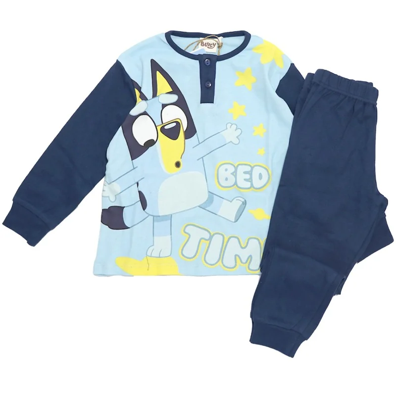 Παιδική Πυτζάμα για Αγόρι Bluey "Bed Time" 100% Βαμβάκι Σε Κουτί Δώρου – Σκούρο Μπλε / Γαλάζιο (HY20143NAVY) Παιδική Πυτζάμα για Αγόρι Bluey "Bed Time" 100% Βαμβάκι Σε Κουτί Δώρου – Σκούρο Μπλε / Γαλάζιο (HY20143NAVY)