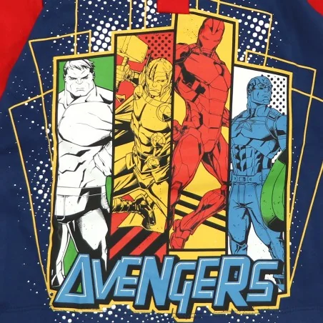 Παιδική Πιτζάμα για Αγόρι Marvel Avengers 100% Βαμβάκι Σε Κουτί Δώρου – Κόκκινο / Σκούρο Μπλε (HY20079RED)