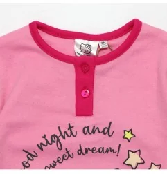 Παιδική Πιτζάμα για Κορίτσι Hello Kitty "Good Night and Sweet Dreams" 100% Βαμβάκι Σε Κουτί Δώρου – Φούξια (HY20161fushia) - ...
