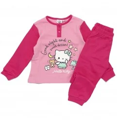 Παιδική Πιτζάμα για Κορίτσι Hello Kitty "Good Night and Sweet Dreams" 100% Βαμβάκι Σε Κουτί Δώρου – Φούξια (HY20161fushia) - ...