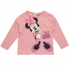 Παιδικό μακρυμάνικο μπλουζάκι για Κορίτσι Disney Minnie Mouse 100% Βαμβάκι – Ροζ (HY10139PINK) - Μπλουζάκια Μακρυμάνικα (μακό)