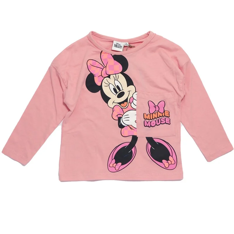 Παιδικό μακρυμάνικο μπλουζάκι για Κορίτσι Disney Minnie Mouse 100% Βαμβάκι – Ροζ (HY10139PINK) Παιδικό μακρυμάνικο μπλουζάκι για Κορίτσι Disney Minnie Mouse 100% Βαμβάκι – Ροζ (HY10139PINK)