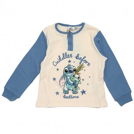 Παιδική Πιτζάμα για Κορίτσι Disney Lilo & Stitch "Cuddles Before Bedtime" Σε Κουτί Δώρου – Μπλε / Ζαχαρί (HY20109BLUE)