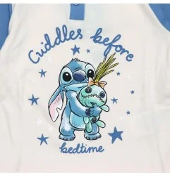 Παιδική Πιτζάμα για Κορίτσι Disney Lilo & Stitch "Cuddles Before Bedtime" Σε Κουτί Δώρου – Μπλε / Ζαχαρί (HY20109BLUE) - Χειμ...