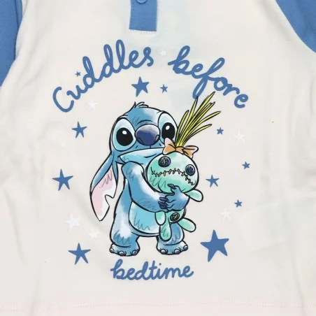 Παιδική Πιτζάμα για Κορίτσι Disney Lilo & Stitch "Cuddles Before Bedtime" Σε Κουτί Δώρου – Μπλε / Ζαχαρί (HY20109BLUE)