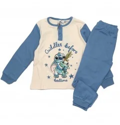 Παιδική Πιτζάμα για Κορίτσι Disney Lilo & Stitch "Cuddles Before Bedtime" Σε Κουτί Δώρου – Μπλε / Ζαχαρί (HY20109BLUE) - Χειμ...