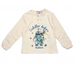 Παιδική Πιτζάμα για Κορίτσι Disney Lilo & Stitch "Cuddles Before Bedtime" Σε Κουτί Δώρου – Κρεμ / Ζαχαρί (HY20109KREM) - Χειμ...