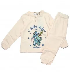 Παιδική Πιτζάμα για Κορίτσι Disney Lilo & Stitch "Cuddles Before Bedtime" Σε Κουτί Δώρου – Κρεμ / Ζαχαρί (HY20109KREM) - Χειμ...