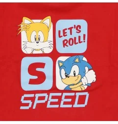 Παιδική Πιτζάμα για Αγόρι Sonic The Hedgehog "Let's Roll! Speed" 100% Βαμβάκι Σε Κουτί Δώρου – Μπλε / Κόκκινο (HY20083blue) -...