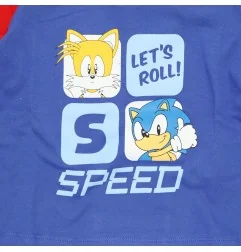 Παιδική Πιτζάμα για Αγόρι Sonic The Hedgehog "Let's Roll! Speed" 100% Βαμβάκι Σε Κουτί Δώρου – Κόκκινο / Μπλε (HY20083RED) - ...