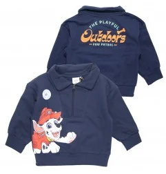 Παιδική Μπλούζα Φούτερ για Αγόρι Paw Patrol "The Playful Outdoors" με Φερμουάρ στη Λαιμόκοψη – Σκούρο Μπλε (HY10049) - Μπλούζ...