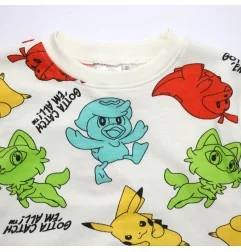 Παιδική Μπλούζα Φούτερ για Αγόρι Pokémon "Gotta Catch 'Em All!" – Εκρού (HY10293Ecru) - Μπλούζες φούτερ
