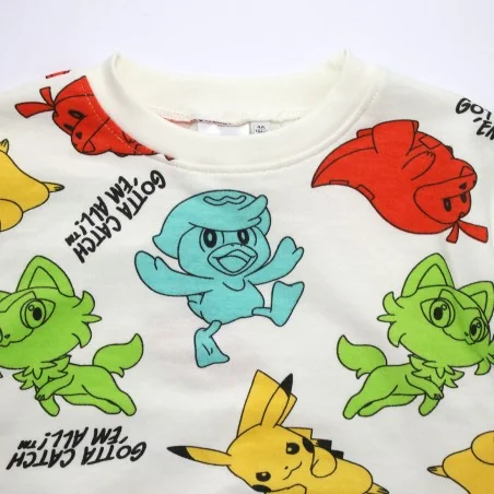 Παιδική Μπλούζα Φούτερ για Αγόρι Pokémon "Gotta Catch 'Em All!" – Εκρού (HY10293Ecru) Παιδική Μπλούζα Φούτερ για Αγόρι Pokémon "Gotta Catch 'Em All!" – Εκρού (HY10293Ecru)