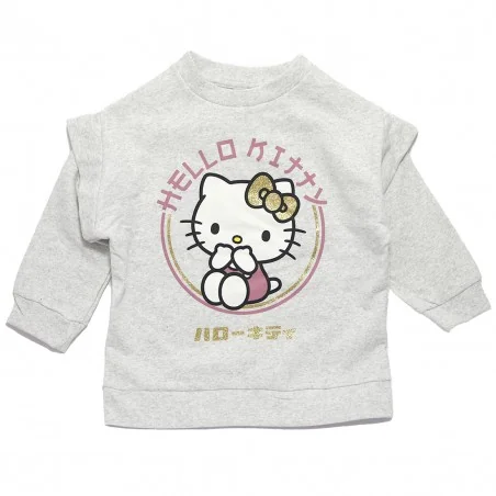 Παιδική Μπλούζα Φούτερ για Κορίτσι Hello Kitty με Λεπτομέρεια στους Ώμους – Ανοιχτό Γκρι Μελανζέ (HY10373L.Grey) Παιδική Μπλούζα Φούτερ για Κορίτσι Hello Kitty με Λεπτομέρεια στους Ώμους – Ανοιχτό Γκρι Μελανζέ (HY10373L.Grey)