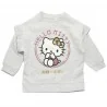 Παιδική Μπλούζα Φούτερ για Κορίτσι Hello Kitty με Λεπτομέρεια στους Ώμους – Ανοιχτό Γκρι Μελανζέ (HY10373L.Grey)