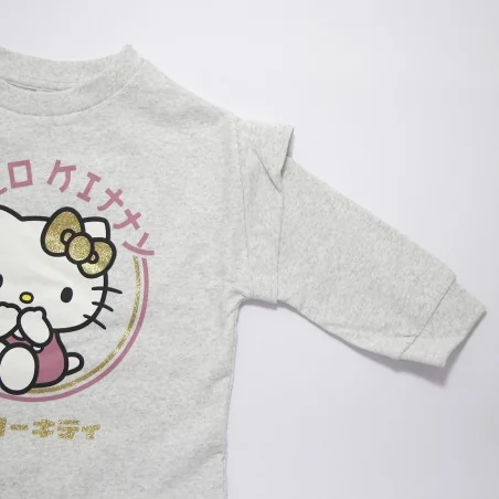 Παιδική Μπλούζα Φούτερ για Κορίτσι Hello Kitty με Λεπτομέρεια στους Ώμους – Ανοιχτό Γκρι Μελανζέ (HY10373L.Grey) Παιδική Μπλούζα Φούτερ για Κορίτσι Hello Kitty με Λεπτομέρεια στους Ώμους – Ανοιχτό Γκρι Μελανζέ (HY10373L.Grey)
