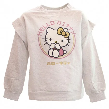 Παιδική Μπλούζα Φούτερ για Κορίτσι Hello Kitty με Λεπτομέρεια στους Ώμους – Ανοιχτό Γκρι Μελανζέ (HY10373L.Grey) Παιδική Μπλούζα Φούτερ για Κορίτσι Hello Kitty με Λεπτομέρεια στους Ώμους – Ανοιχτό Γκρι Μελανζέ (HY10373L.Grey)