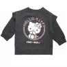 Παιδική Μπλούζα Φούτερ για Κορίτσι Hello Kitty με Λεπτομέρεια στους Ώμους – Σκούρο Γκρι / Ανθρακί (HY10373D.Grey)
