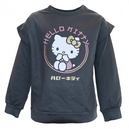 Παιδική Μπλούζα Φούτερ για Κορίτσι Hello Kitty με Λεπτομέρεια στους Ώμους – Σκούρο Γκρι / Ανθρακί (HY10373D.Grey) Παιδική Μπλούζα Φούτερ για Κορίτσι Hello Kitty με Λεπτομέρεια στους Ώμους – Σκούρο Γκρι / Ανθρακί (HY10373D.Grey)