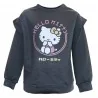 Παιδική Μπλούζα Φούτερ για Κορίτσι Hello Kitty με Λεπτομέρεια στους Ώμους – Σκούρο Γκρι / Ανθρακί (HY10373D.Grey) - Μπλούζες ...