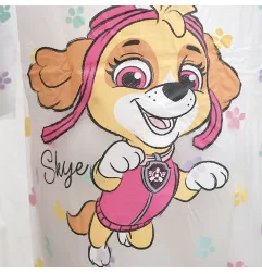 Παιδικό Αδιάβροχο Παλτό για Κορίτσι Paw Patrol Skye – Λευκό / Διάφανο με Πολύχρωμες Πατημασιές (PAW 52 28 2851) - Κοριτσίστικ...