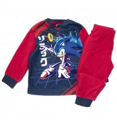 Παιδική Πιτζάμα Fleece για Αγόρι Sonic The Hedgehog – Κόκκινο / Μπλε (Σε Συσκευασία Δώρου) (XH20144 red) - Χειμωνιάτικες / επ...