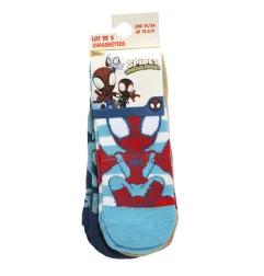 Παιδικές Κοντές Κάλτσες για Αγόρι Spidey and His Amazing Friends (Σετ 3 Ζευγάρια) (EZ06039 BLUE) - Κάλτσες κοντές αγόρι