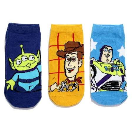 Παιδικές Κοντές Κάλτσες για Αγόρι Disney Toy Story (Σετ 3 Ζευγάρια) – Woody / Buzz Lightyear / Alien (EZ06068Blue) - Κάλτσες ...