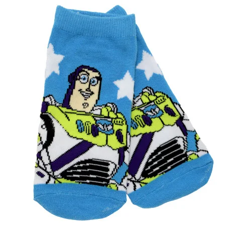 Παιδικές Κοντές Κάλτσες για Αγόρι Disney Toy Story (Σετ 3 Ζευγάρια) – Woody / Buzz Lightyear / Alien (EZ06068Blue)