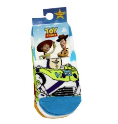Παιδικές Κοντές Κάλτσες για Αγόρι Disney Pixar Toy Story (Σετ 3 Ζευγάρια) – Λευκό / Πράσινο / Κόκκινο (EZ06068White) - Κάλτσε...