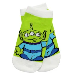 Παιδικές Κοντές Κάλτσες για Αγόρι Disney Pixar Toy Story (Σετ 3 Ζευγάρια) – Λευκό / Πράσινο / Κόκκινο (EZ06068White) - Κάλτσε...