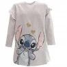 Παιδικό Φόρεμα Φούτερ για Κορίτσι Disney Lilo & Stitch – Γκρι Μελανζέ με Βολάν & Χρυσές Λεπτομέρειες (HY10177Grey) - Εποχιακά...