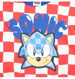 Παιδικό Φούτερ για Αγόρι Sonic the Hedgehog Κόκκινο / Λευκή Σκακιέρα με Μπλε Λεπτομέρειες (HY10425) - Μπλούζες φούτερ