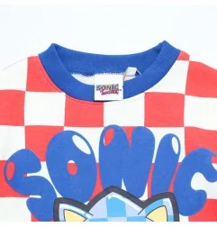 Παιδικό Φούτερ για Αγόρι Sonic the Hedgehog Κόκκινο / Λευκή Σκακιέρα με Μπλε Λεπτομέρειες (HY10425) - Μπλούζες φούτερ