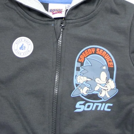 Παιδική Ζακέτα Φούτερ με Κουκούλα για Αγόρι Sonic the Hedgehog - Σκούρο Γκρι (HY10284D.GREY) Παιδική Ζακέτα Φούτερ με Κουκούλα για Αγόρι Sonic the Hedgehog - Σκούρο Γκρι (HY10284D.GREY)