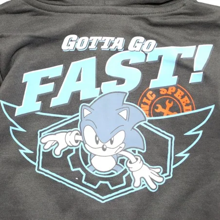 Παιδική Ζακέτα Φούτερ με Κουκούλα για Αγόρι Sonic the Hedgehog - Σκούρο Γκρι (HY10284D.GREY) Παιδική Ζακέτα Φούτερ με Κουκούλα για Αγόρι Sonic the Hedgehog - Σκούρο Γκρι (HY10284D.GREY)