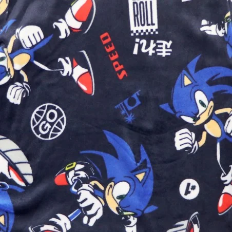Παιδική Πιτζάμα για Αγόρι Sonic the Hedgehog Super Soft Micro-Velvet – Σκούρο Μπλε (HY20057NAVY)