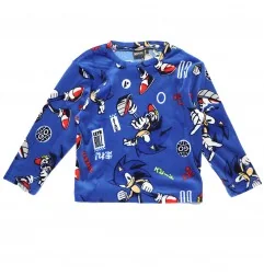 Παιδική Πιτζάμα για Αγόρι Sonic the Hedgehog Super Soft Micro-Velvet – Μπλε (HY20057BLUE) - Χειμωνιάτικες / εποχιακές πιτζάμες