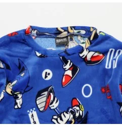 Παιδική Πιτζάμα για Αγόρι Sonic the Hedgehog Super Soft Micro-Velvet – Μπλε (HY20057BLUE) - Χειμωνιάτικες / εποχιακές πιτζάμες