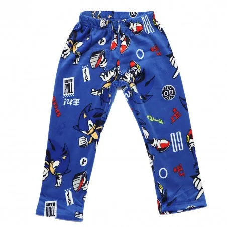 Παιδική Πιτζάμα για Αγόρι Sonic the Hedgehog Super Soft Micro-Velvet – Μπλε (HY20057BLUE)