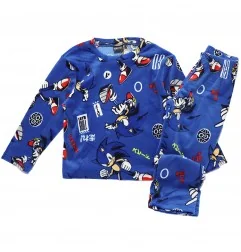 Παιδική Πιτζάμα για Αγόρι Sonic the Hedgehog Super Soft Micro-Velvet – Μπλε (HY20057BLUE) - Χειμωνιάτικες / εποχιακές πιτζάμες