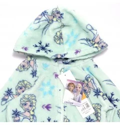 Παιδική Ολόσωμη Πιτζάμα Onesie Coral Fleece με Κουκούλα για Κορίτσι Disney Frozen – Βεραμάν (HW2009)