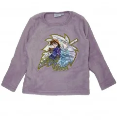 Παιδική Χειμερινή Πιτζάμα Coral Fleece για Κορίτσι Disney Frozen Elsa & Anna – Μωβ / Κρεμ (XH20074 Violet) - Χειμωνιάτικες / ...