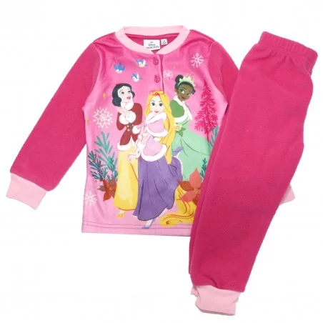 Παιδική Χειμερινή Πιτζάμα Polar Fleece Σε Συσκευασία Δώρου για Κορίτσι Disney Princess – Φούξια (XH20142 Fushia) - Χειμωνιάτι...