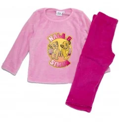 Παιδική Χειμερινή Πιτζάμα Coral Fleece για Κορίτσι Disney Lion King (Simba & Nala) – Ανοιχτό Ροζ / Φούξια (XH20068 Pink) - Χε...