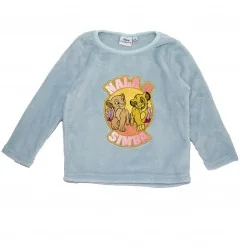 Παιδική Χειμερινή Πιτζάμα Coral Fleece για Κορίτσι Disney Lion King (Simba & Nala) – Γαλάζιο / Ανοιχτό Ροζ (XH20068 Blue) - Χ...