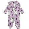 Παιδική Ολόσωμη Πιτζάμα Onesie Coral Fleece με Κουκούλα & Φερμουάρ για Κορίτσι Gabby's Dollhouse – Λιλά / Μωβ (XH20067 Purple)